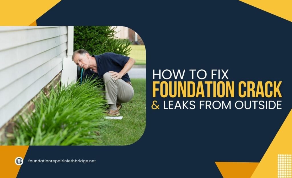 How to Fix Foundation Crack and Leaks from outside in Lethbridge
